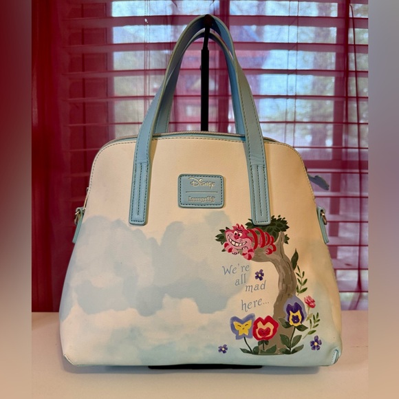 Loungefly Handbags - Loungefly Disney Alice in Wonderland Floral Watercolor Satchel Bag